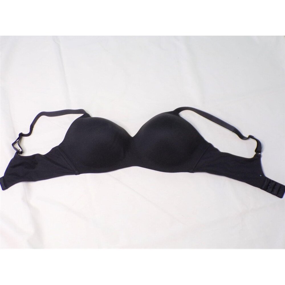 🆕 WACOAL How Perfect Seamless Soft Cup Wireless Bra 34DDD Black #852189 - Picture 4 of 8